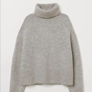 Grey turtle neck sweater